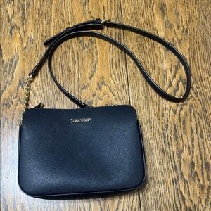 Calvin Klein Black and Gold Purse